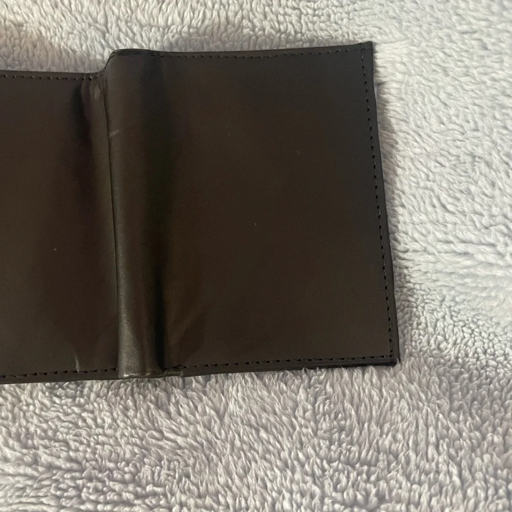 Vtg German Leather Trifold -Rare Eurocard “Deutschland” Credit card insert.NEW